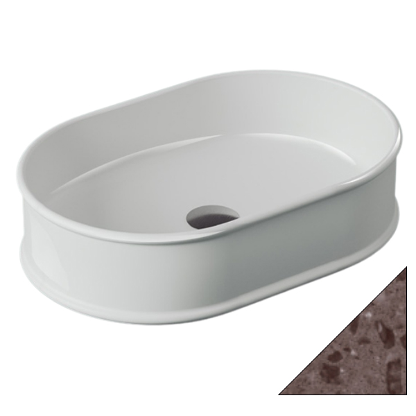 Раковина для ванной ArtCeram Atelier 60х40 см керамика bronze amani ATL002 49;00