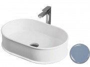 Раковина для ванной ArtCeram Atelier 60х40 см керамика голубой ATL002 32;00