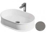 Раковина для ванной ArtCeram Atelier 60х40 см керамика серый ATL002 34;00