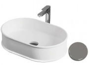 Раковина для ванной ArtCeram Atelier 60х40 см керамика серый ATL002 34;00