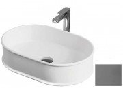 Раковина для ванной ArtCeram Atelier 60х40 см керамика серо-синий ATL002 37;00