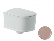 Унітаз підвісний ArtCeram Atelier безободковий 37,5х52,5 см кераміка рожевий ATV001 33;00