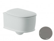 Унитаз подвесной ArtCeram Atelier безободковый 37,5х52,5 см керамика серый ATV001 34;00