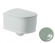 Унітаз підвісний ArtCeram Atelier безободковий 37,5х52,5 см кераміка світло зелений ATV001 35;00