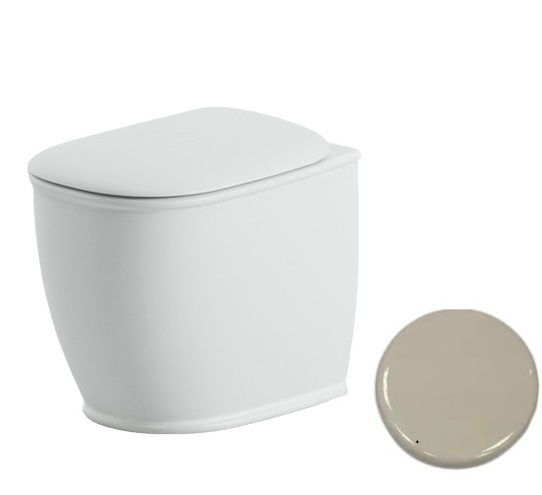 Унитаз напольный ArtCeram Atelier безободковый 37,5х52,5 см керамика шампань ATV002 02;00