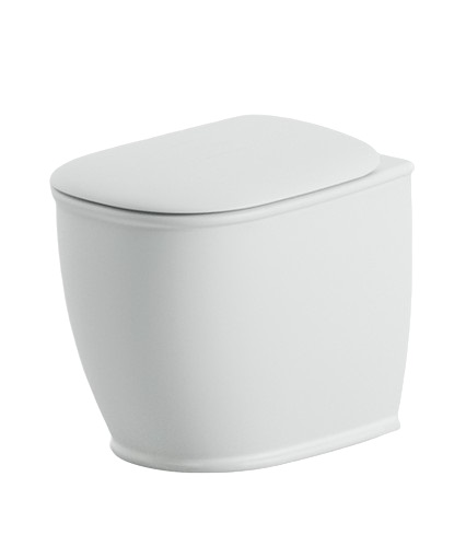 Унитаз напольный ArtCeram Atelier безободковый 37,5х52,5 см керамика белый матовый ATV002 05;00