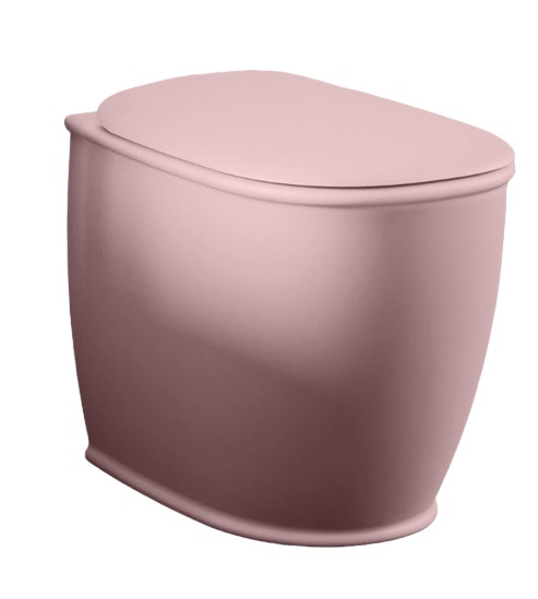 Унітаз для підлоги ArtCeram Atelier безободковий 37,5х52,5 см кераміка рожевий ATV002 33;00