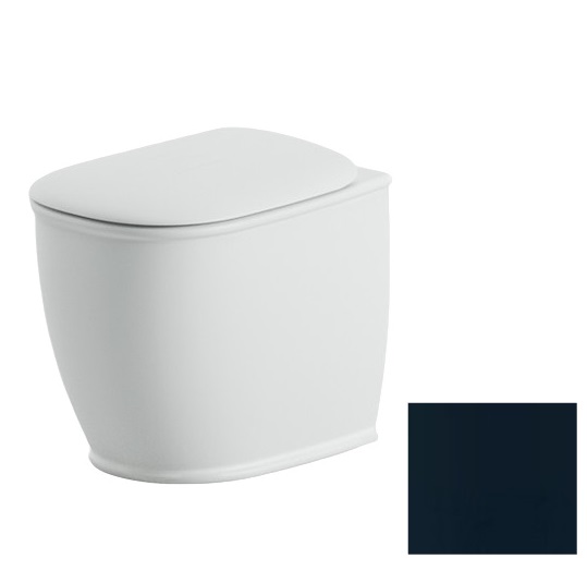 Унітаз для підлоги ArtCeram Atelier безободковий 37,5х52,5 см кераміка темно-синій ATV002 36;00