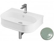 Раковина для ванної ArtCeram Atelier 65х45 см кераміка світло-зелений ATL003 35;00