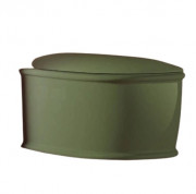 Унитаз подвесной ArtCeram Atelier безободковый 37,5х52,5 см керамика зеленый шалфей ATV001 44;00