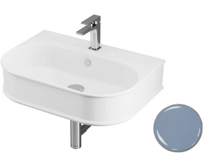 Раковина для ванной ArtCeram Atelier 65х45 см керамика голубой ATL003 32;00
