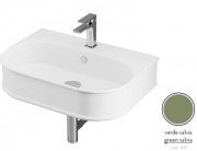 Раковина для ванной ArtCeram Atelier 65х45 см керамика зеленый шалфей ATL003 44;00