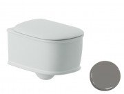 Унитаз подвесной ArtCeram Atelier безободковый 37,5х52,5 см керамика серый ATV001 34;00