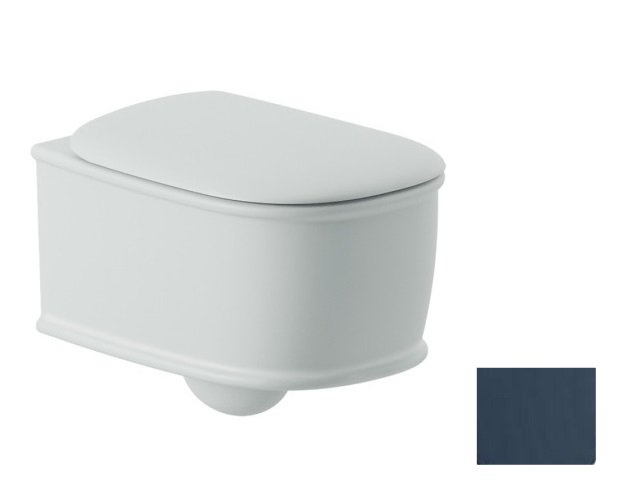 Унітаз підвісний ArtCeram Atelier безободковий 37,5х52,5 см кераміка темно-синій ATV001 36;00