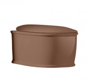 Унітаз підвісний ArtCeram Atelier безободковий 37,5х52,5 см кераміка світло-коричневий ATV001 40;00