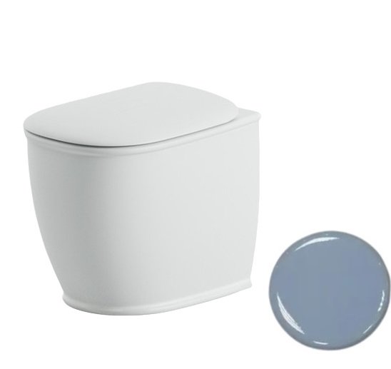 Унитаз напольный ArtCeram Atelier безободковый 37,5х52,5 см керамика голубой ATV002 32;00