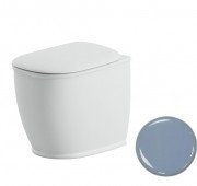 Унитаз напольный ArtCeram Atelier безободковый 37,5х52,5 см керамика голубой ATV002 32;00