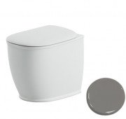 Унітаз для підлоги ArtCeram Atelier безободковий 37,5х52,5 см кераміка сірий ATV002 34;00