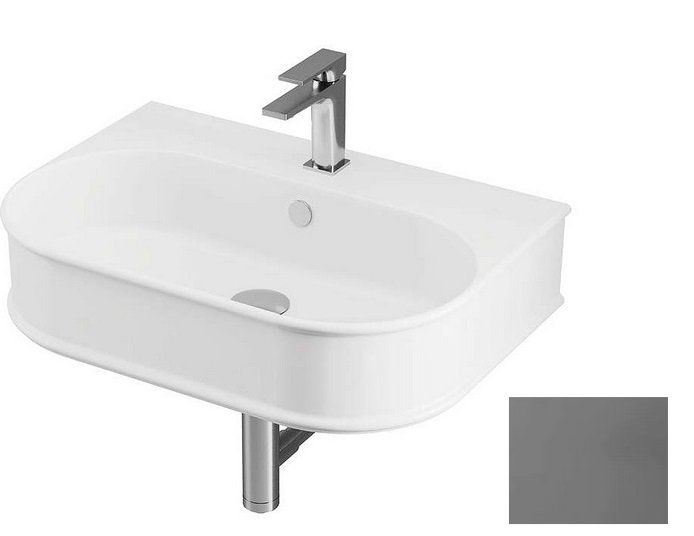 Раковина для ванной ArtCeram Atelier 65х45 см керамика серо-синий ATL003 37;00