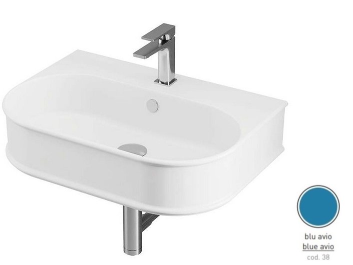 Раковина для ванной ArtCeram Atelier 65х45 см керамика синий ATL003 38;00