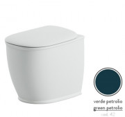 Унитаз напольный ArtCeram Atelier безободковый 37,5х52,5 см керамика сине-зеленый ATV002 42;00