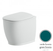 Унітаз для підлоги ArtCeram Atelier безободковий 37,5х52,5 см зелений ATV002 43;00