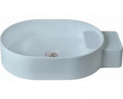 Раковина для ванной ArtCeram Cartesio 58х36 см без отверстия под смеситель керамика голубой CAL001 32;99