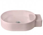 Раковина для ванной ArtCeram Cartesio 58х36 см без отверстия под смеситель керамика розовый CAL001 33;99