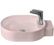 Раковина для ванной ArtCeram Cartesio 58х36 см с отверстием под смеситель керамика розовый CAL001 33;00