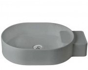 Раковина для ванной ArtCeram Cartesio 58х36 см без отверстия под смеситель керамика серый CAL001 34;99