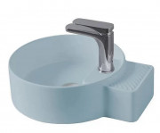 Раковина для ванної кімнати ArtCeram Cartesio 44х36 см з отвором під змішувач кераміка блакитний CAL004 32;00