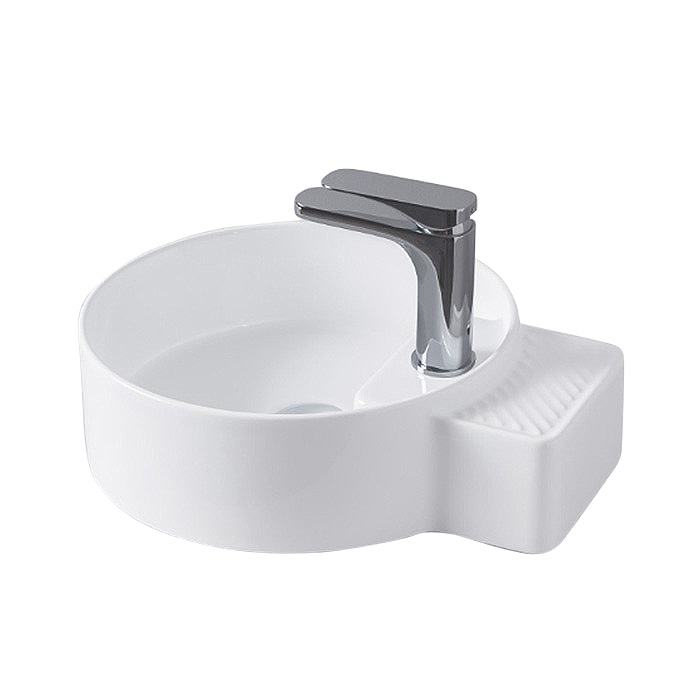 Раковина для ванной ArtCeram Cartesio 44х36 см с отверстием под смеситель керамика белый CAL004 01;00