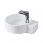 Раковина для ванной ArtCeram Cartesio 44х36 см с отверстием под смеситель керамика белый CAL004 01;00