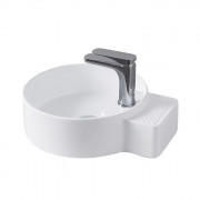 Раковина для ванной ArtCeram Cartesio 44х36 см с отверстием под смеситель керамика белый CAL004 01;00