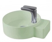Раковина для ванной ArtCeram Cartesio 44х36 см с отверстием под смеситель керамика светло-зеленый CAL004 35;00