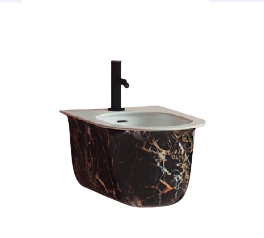 Биде подвесное ArtCeram Chic 38х53,5 см керамика portoro gold CHB001 48;00