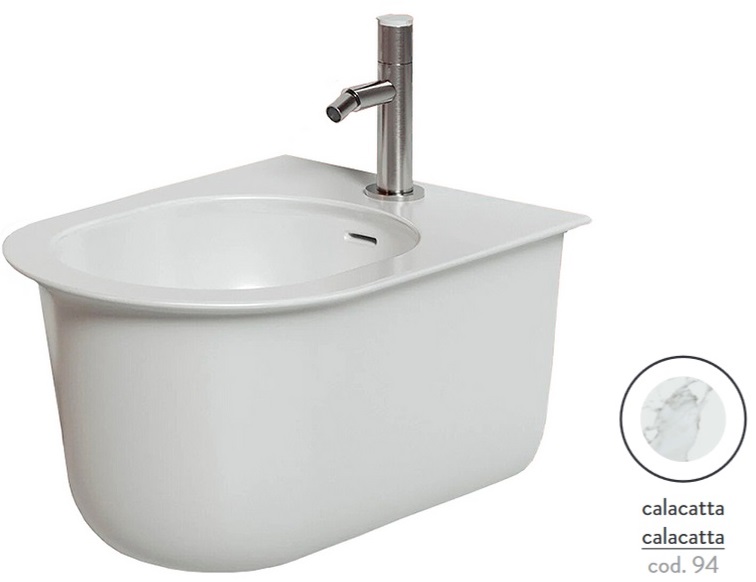 Біде підвісне ArtCeram Chic 38х53,5 см кераміка calacatta CHB001 94;00