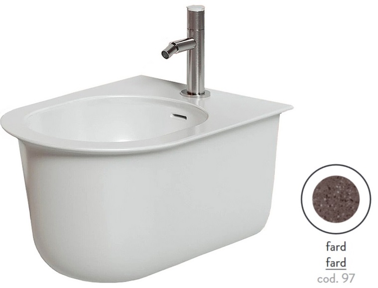 Биде подвесное ArtCeram Chic 38х53,5 см керамика fard CHB001 97;00