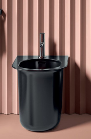 Биде напольное ArtCeram Chic 38х53 см керамика черный матовый CHB002 17;00