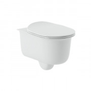 Унитаз подвесной ArtCeram Chic безободковый 38х53 см керамика белый матовый CHV001 05;00