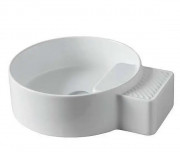 Раковина для ванної кімнати ArtCeram Cartesio 44х36 см без отворів під змішувач кераміка білий матовий CAL004 05;99