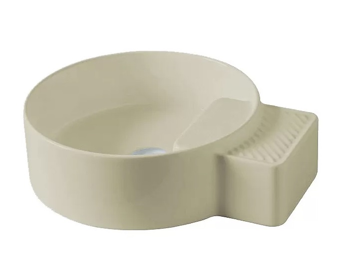 Раковина для ванной ArtCeram Cartesio 44х36 см без отверстий под смеситель керамика шампань CAL004 02;99