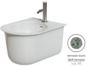 Биде подвесное ArtCeram Chic 38х53,5 см керамика terrazo scuro CHB001 88;00