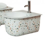 Биде подвесное ArtCeram Chic 38х53,5 см керамика terrazo chiaro CHB001 89;00