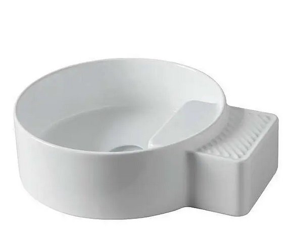 Раковина для ванної кімнати ArtCeram Cartesio 44х36 см без отворів під змішувач кераміка білий матовий CAL004 05;99