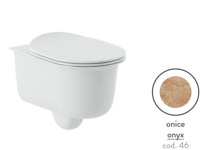 Унітаз підвісний ArtCeram Chic безободковий 38х53 см кераміка онікс CHV001 46;00