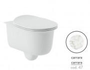 Унитаз подвесной ArtCeram Chic безободковый 38х53 см керамика каррара CHV001 47;00