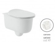 Унітаз підвісний ArtCeram Chic безободковий 38х53 см кераміка каррара CHV001 47;00