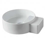 Раковина для ванной ArtCeram Cartesio 44х36 см без отверстий под смеситель керамика белый матовый CAL004 05;99