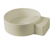 Раковина для ванной ArtCeram Cartesio 44х36 см без отверстий под смеситель керамика шампань CAL004 02;99